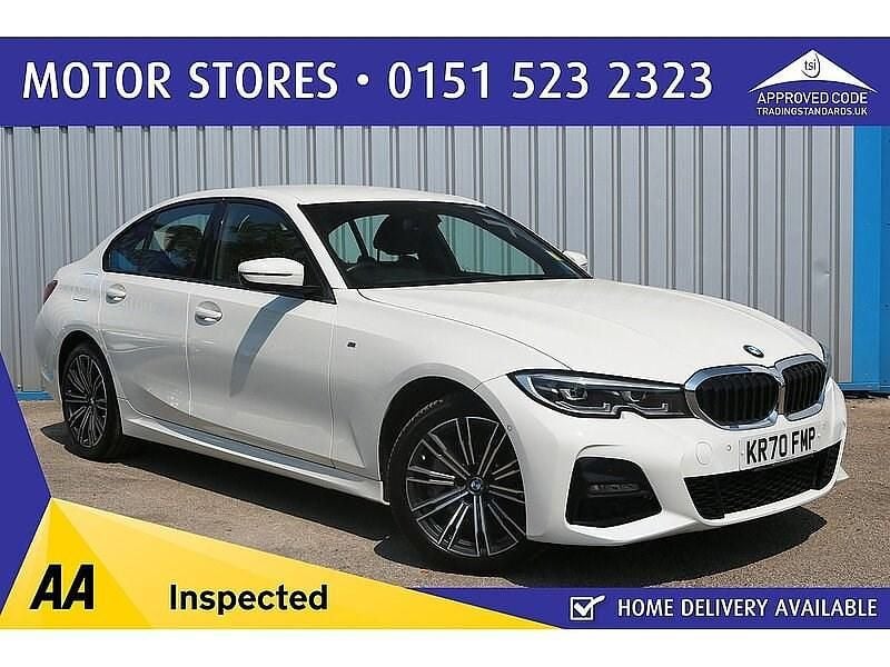 White Used 2020 BMW 330e M Sport Sedan | £22,195 (Fair price) - Image 1/4