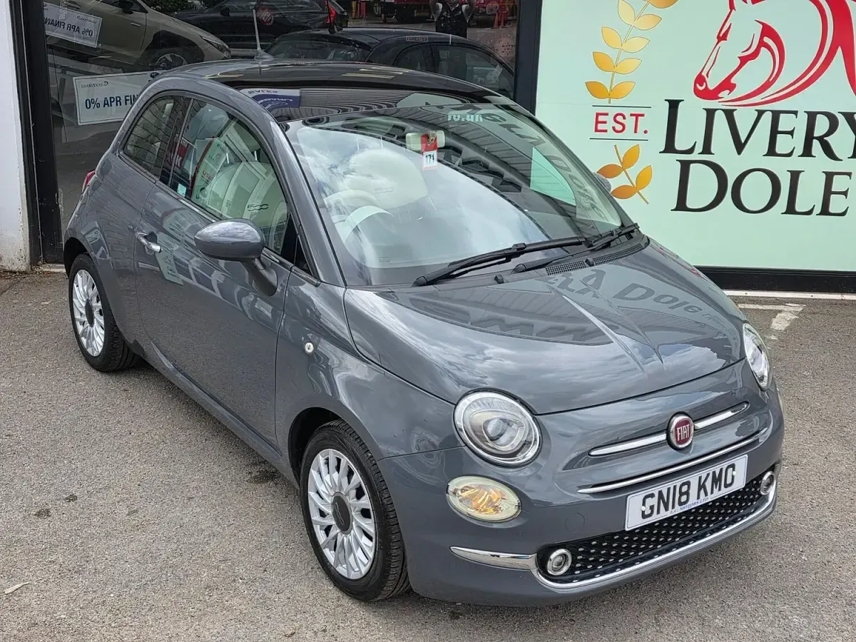 Used Fiat 500 Lounge 69 HP (50 kW) 2018 Grey Hatchback