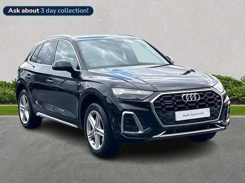 Black Used 2022 Audi Q5 S-Line SUV | £32,356 (Fair price) - Image 1/4