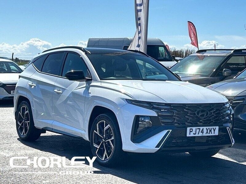 White Used 2024 Hyundai Tucson N Line SUV | £32,555 (Expensive) - Image 1/4