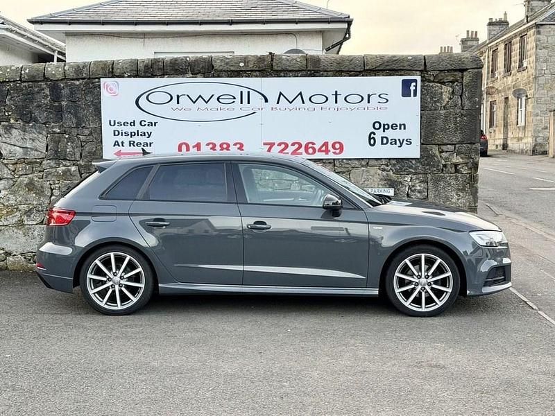 Used Audi A3 Black Edition 150 HP (110 kW) 2018 Grey Sedan