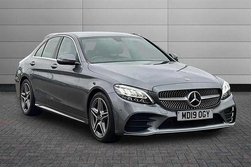 Used Mercedes C200 AMG line 184 HP (135 kW) 2019 Grey Sedan