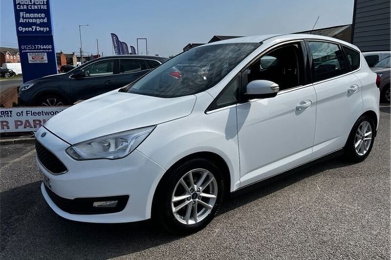 White Used 2017 Ford C-MAX Zetec MPV | £7,492 (Fair price) - Image 1/4