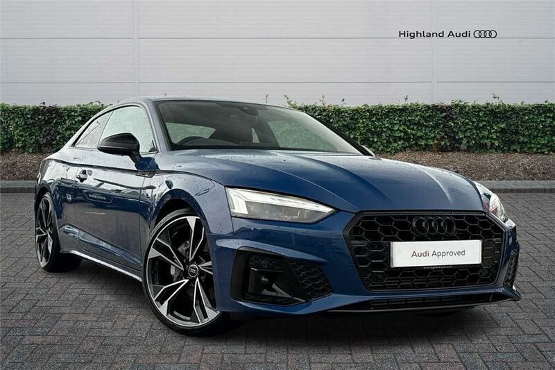 Blue Used 2024 Audi A5 Black Edition Coupe | £36,995 (Expensive) - Image 1/4