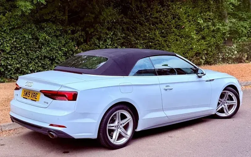 Used Audi A5 Cabriolet S-Line 190 HP (139 kW) 2019 White Cabriolet