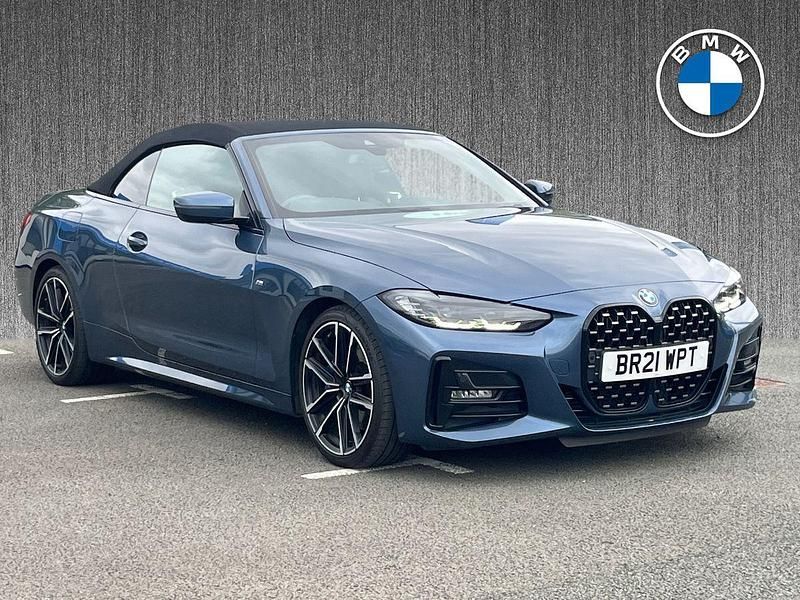 Blue Used 2021 BMW 420 M Sport Cabriolet | £28,999 (Fair price) - Image 1/4