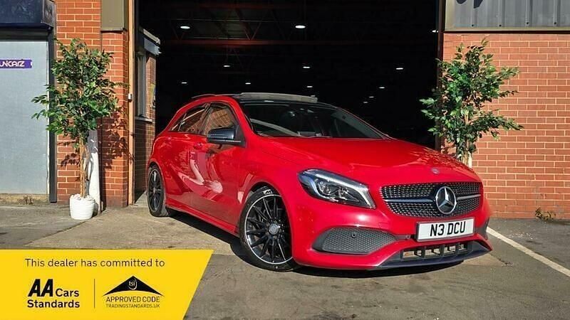 Used Mercedes A200 AMG line 2017 Red Hatchback