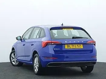 Used Skoda Scala SE 95 HP (69 kW) 2022 Blue Hatchback