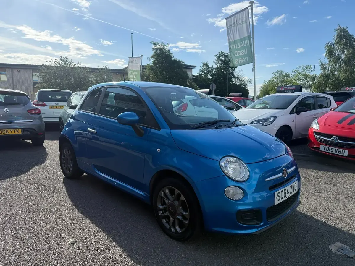 Used Fiat 500 S 69 HP (50 kW) 2014 Blue Hatchback