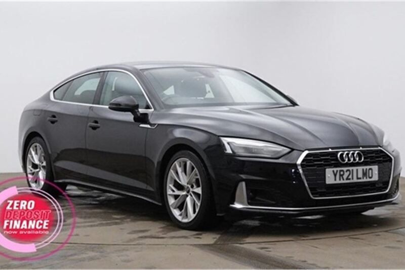 Black Used 2021 Audi A5 Sportback Sport Hatchback | £27,900 (Expensive) - Image 1/3