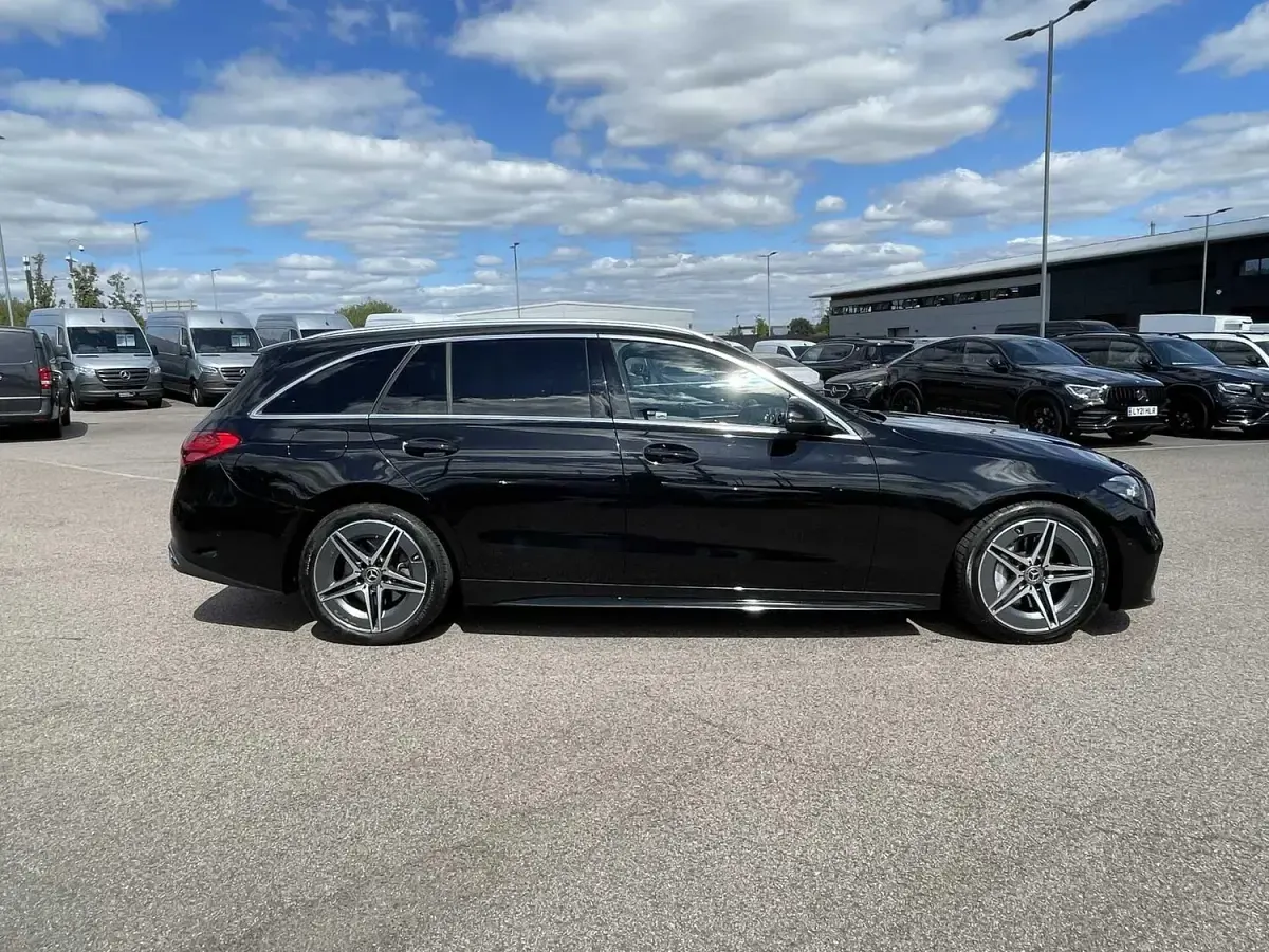 Used Mercedes C200 AMG line 2024 Black Estate