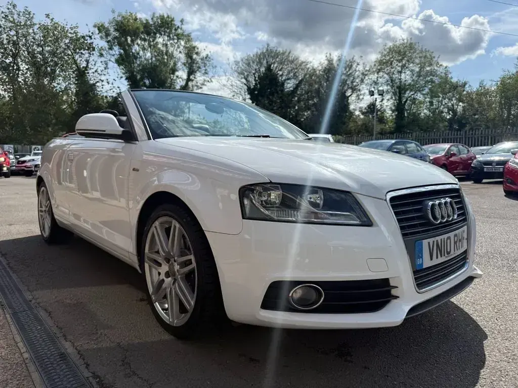 Used Audi A3 Cabriolet S-Line 105 HP (77 kW) 2010 White Cabriolet