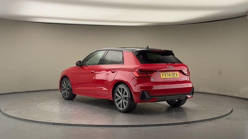 Used Audi A1 Sportback S-Line 150 HP (110 kW) 2024 Progressive red metallic/mythos black metallic Hatchback
