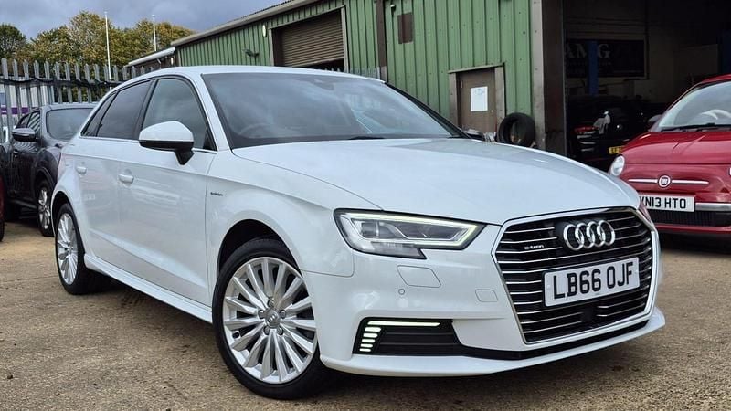 White Used 2016 Audi A3 Sportback e-tron Comfort Sedan | £11,170 (A bit pricey) - Image 1/4