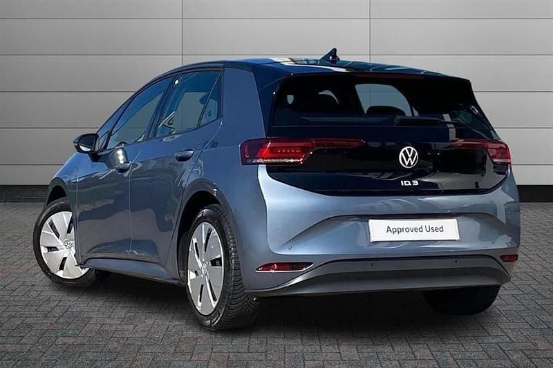 Used VW ID.3 Pro 106 kW (145 HP) 2022 Stone washed blue with black roof Hatchback