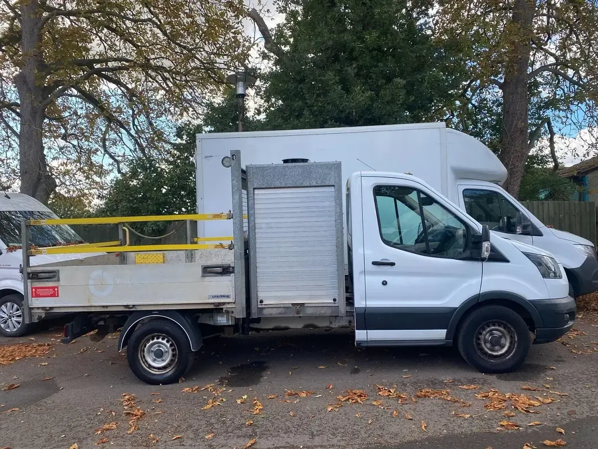 Used Ford Transit 130 HP (95 kW) 2019 White Cabriolet