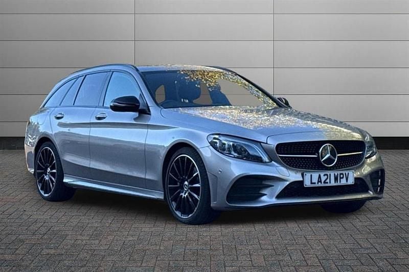 Silver Used 2021 Mercedes C200 AMG line Estate | £22,150 (Fair price) - Image 1/4