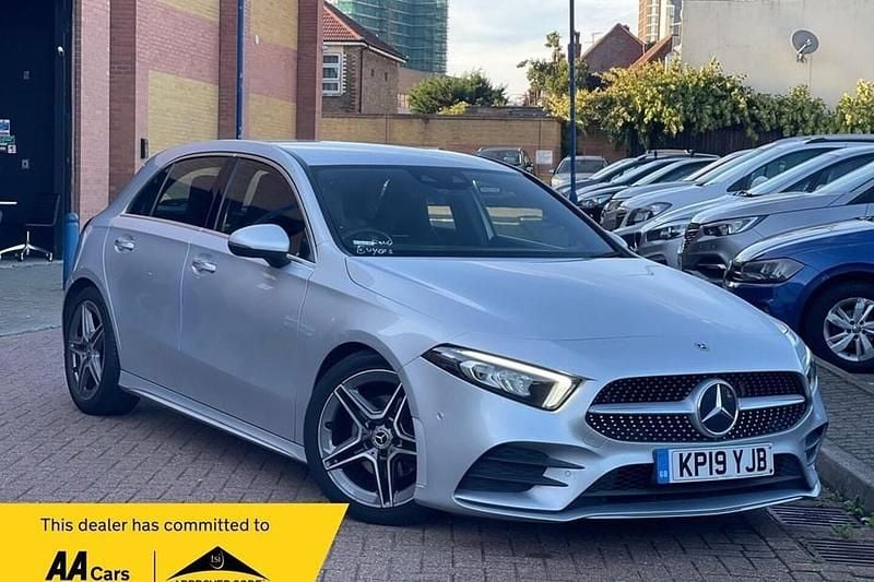 Silver Used 2019 Mercedes A200 AMG Line Premium Hatchback | £14,099 (Fair price) - Image 1/1