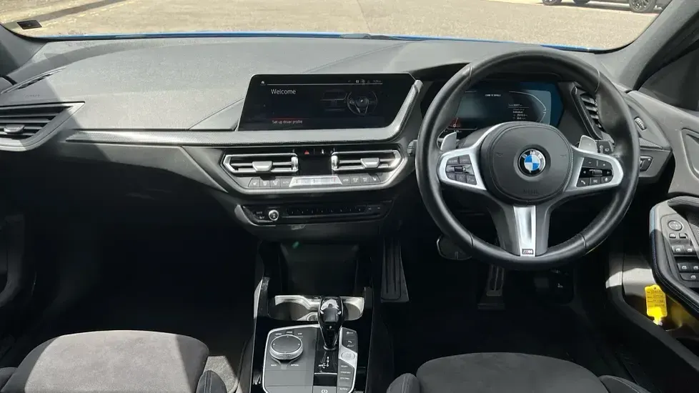 Used BMW M135 Comfort Edition 306 HP (225 kW) 2021 Misano blue metallic Hatchback