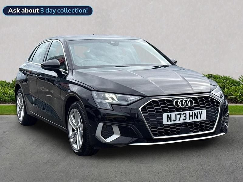 Black Used 2023 Audi A3 Sport Hatchback | £19,744 (Good price) - Image 1/4