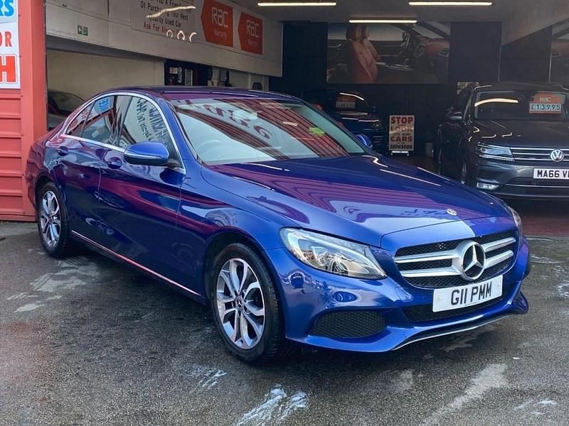 Used Mercedes C200 2017 Blue Sedan