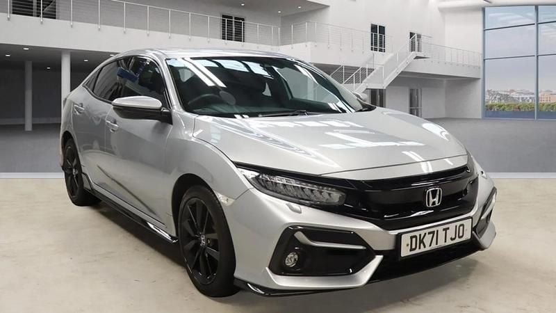 Silver Used 2021 Honda Civic Sport Hatchback | £19,099 (Fair price) - Image 1/2