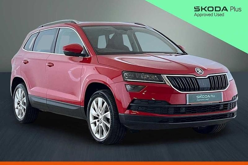 Used Skoda Karoq SE L 150 HP (110 kW) 2022 Velvet red metallic SUV