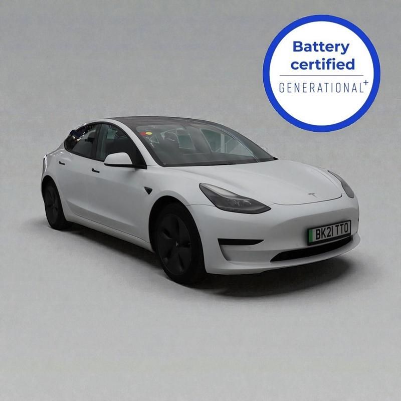 White Used 2021 Tesla Model 3 Standard Range Sedan | £12,695 (Fair price) - Image 1/4