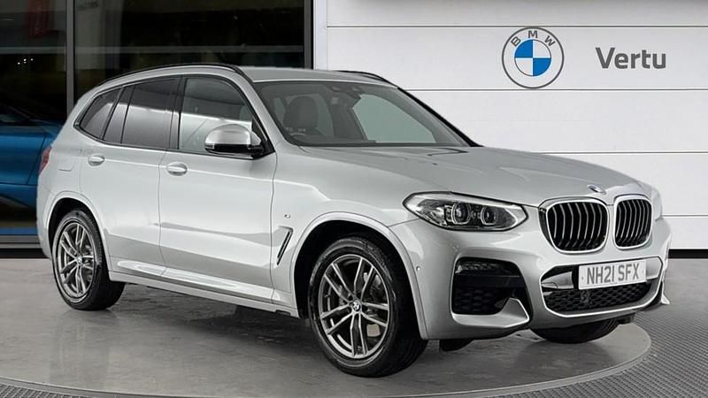 Silver Used 2021 BMW X3 M Sport SUV | £31,158 (Good price) - Image 1/4