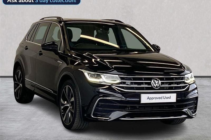 Black Used 2023 VW Tiguan R-line SUV | £29,499 (Fair price) - Image 1/4