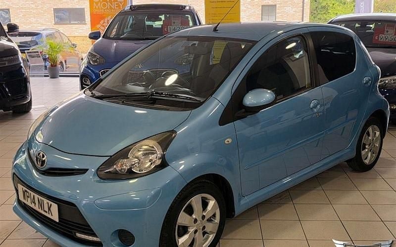 Used Toyota Aygo Style 68 HP (50 kW) 2014 Blue Hatchback