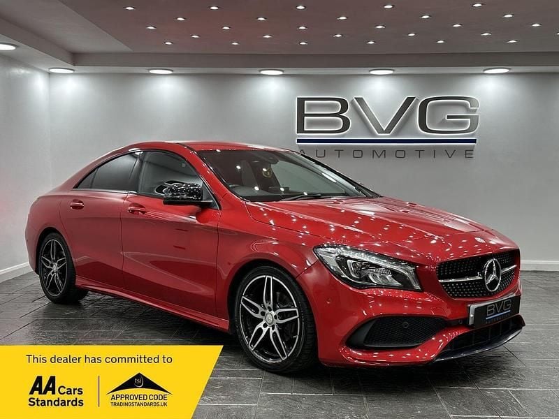 Red Used 2017 Mercedes CLA180 AMG line Sedan | £12,994 (Fair price) - Image 1/2