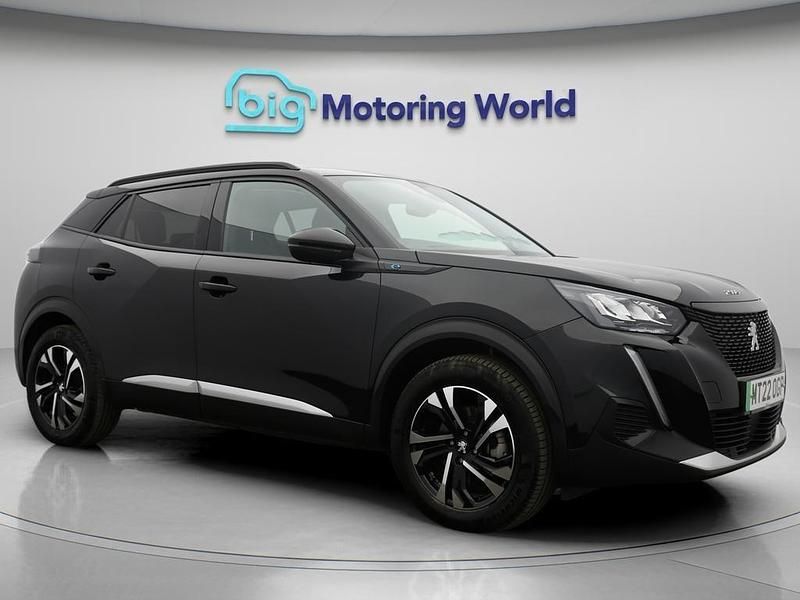 Black Used 2022 Peugeot e-2008 Allure Premium SUV | £12,900 (Good price) - Image 1/4