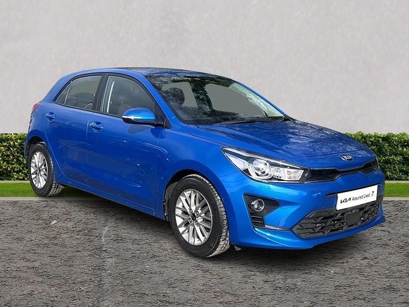 Used Kia Rio 2021 Blue Hatchback