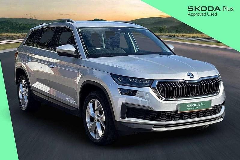 Brilliant silver metallic Used 2022 Skoda Kodiaq SE L SUV | £26,705 (Fair price) - Image 1/4