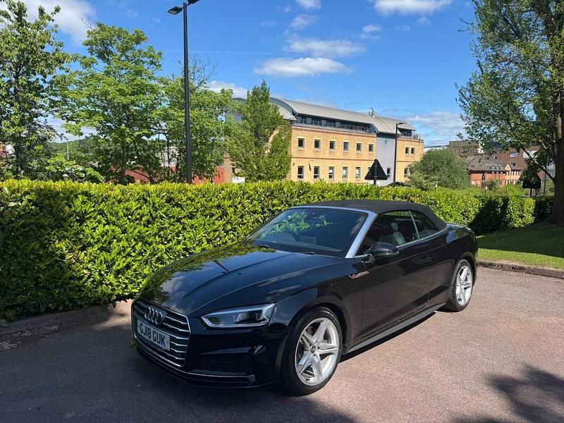 Black Used 2018 Audi A5 Cabriolet S-Line Cabriolet | £8,495 (Good price) - Image 1/4