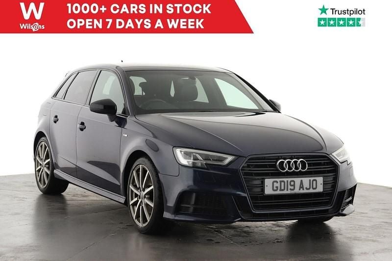 Blue Used 2019 Audi A3 Black Edition Hatchback | £15,599 (Fair price) - Image 1/4