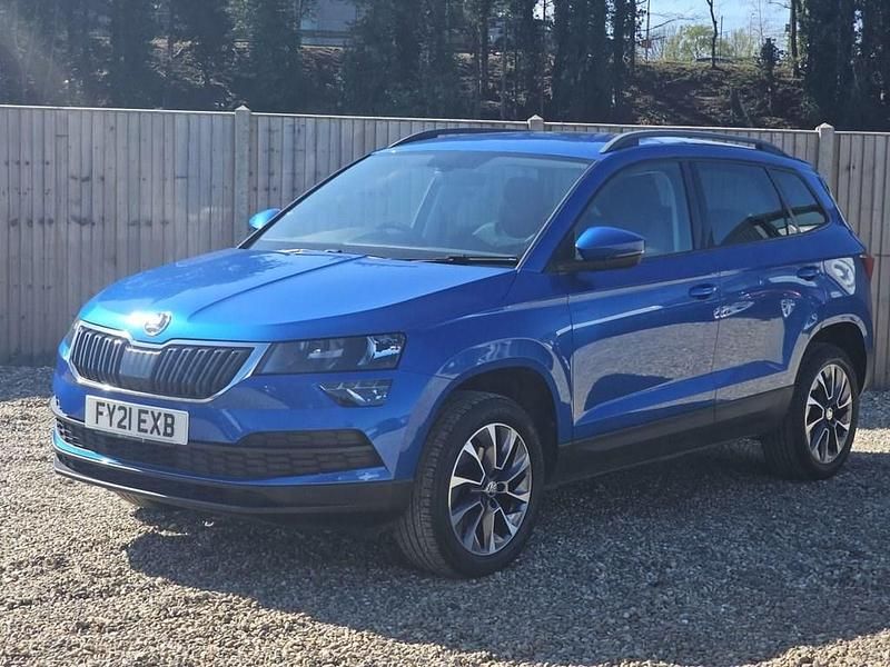 Used Skoda Karoq SE Drive 116 HP (85 kW) 2021 Blue SUV