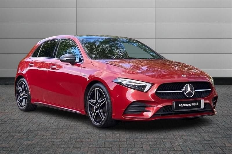 Patagonia red Used 2021 Mercedes A200 AMG Line Premium Plus Hatchback | £22,490 (Expensive) - Image 1/4