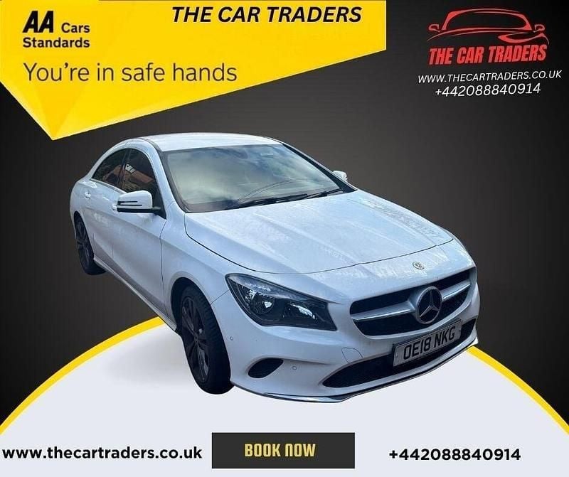 White Used 2018 Mercedes CLA180 Sedan | £13,488 (Good price) - Image 1/3