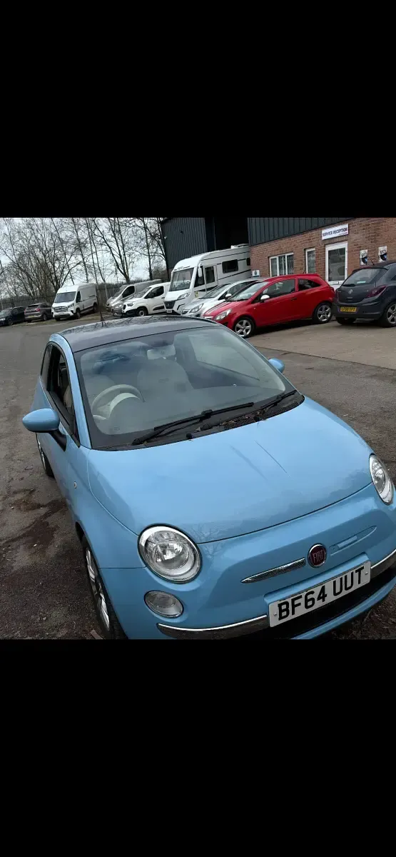 Used Fiat 500 Lounge 69 HP (50 kW) 2014 Blue Hatchback
