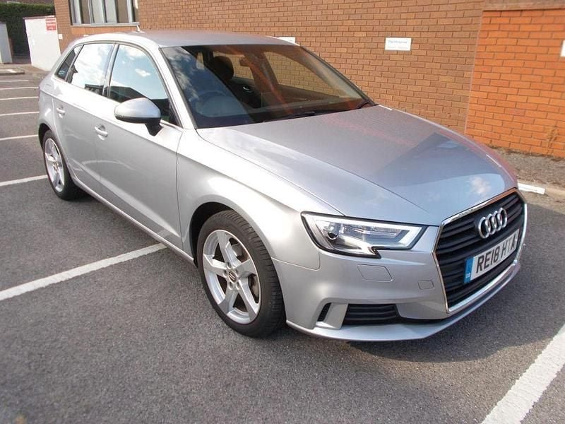 Silver Used 2018 Audi A3 Sportback Sport Hatchback | £13,995 (Fair price) - Image 1/4
