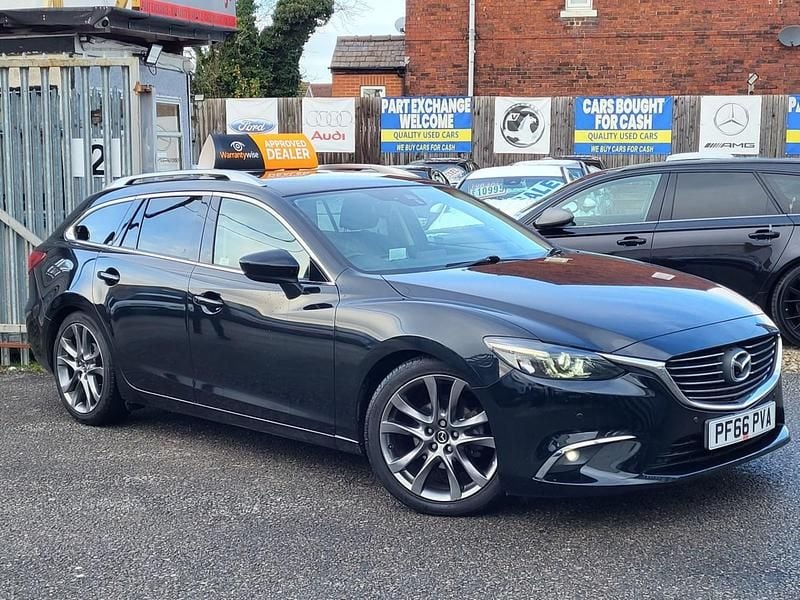 Black Used 2016 Mazda 6 Inclusive Estate | £5,995 (Good price) - Image 1/4