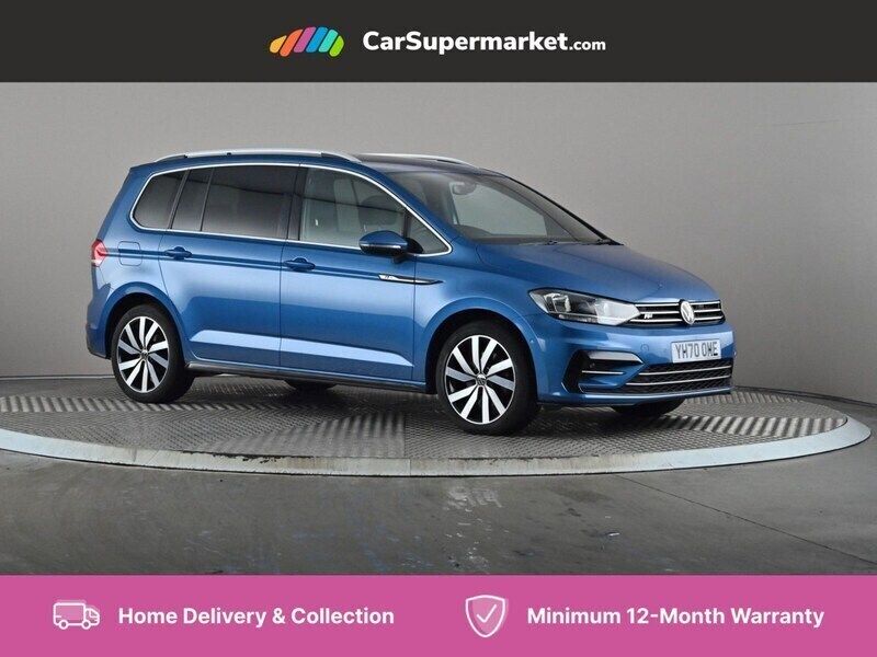 Blue Used 2020 VW Touran R-line MPV | £16,997 (Fair price) - Image 1/4