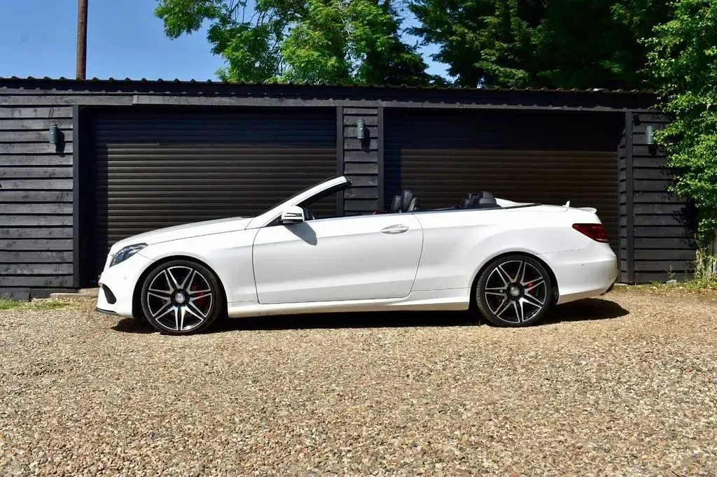 Used Mercedes E400 AMG line 2014 White Cabriolet