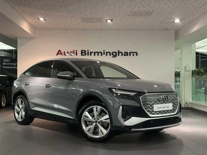 Pebble grey, solid New 2025 Audi Q4 e-tron S-Line SUV | £44,985 (Good price) - Image 1/4