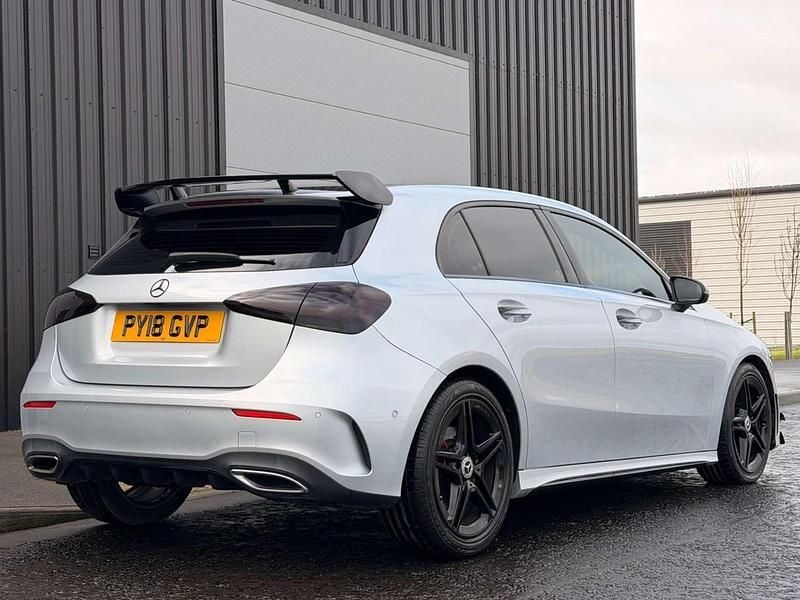 Used Mercedes A250 AMG Line Premium 224 HP (164 kW) 2018 Silver Hatchback