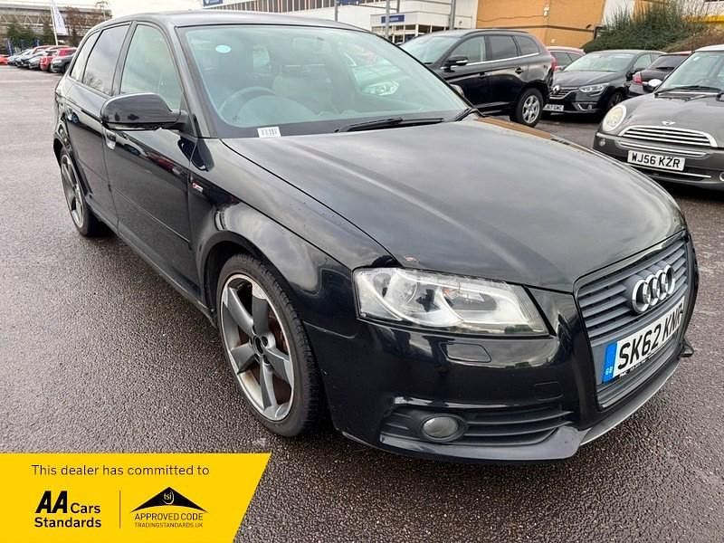 Used Audi A3 Sportback S-Line 2012 Black Hatchback