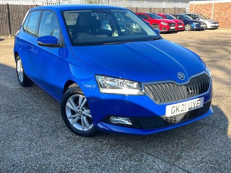 Blue Used 2021 Skoda Fabia SE Hatchback | £9,501 (Good price) - Image 1/3