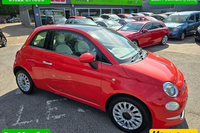 Pink Used 2017 Fiat 500 Lounge Hatchback | £6,499 (Fair price) - Image 1/1
